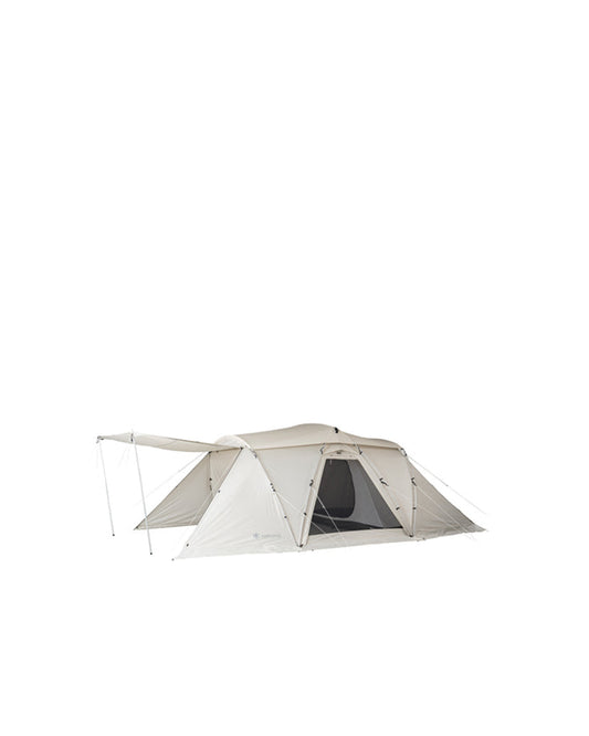 Snow Peak Land Nest Shelter in Ivory Tent open 2