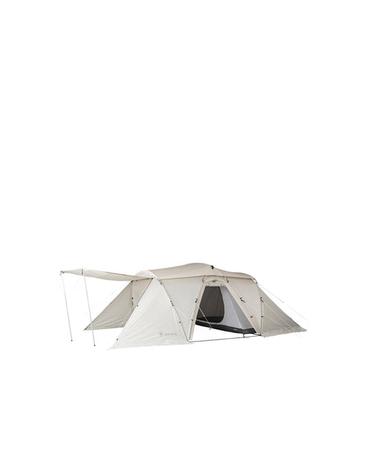 Snow Peak Land Nest Shelter in Ivory Tent open 1