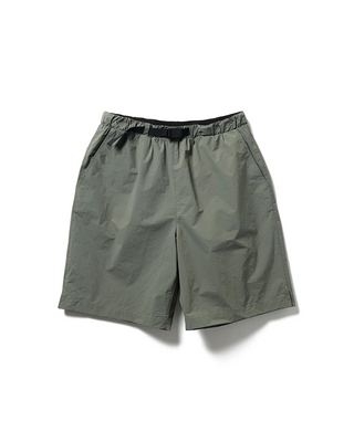 Snow Peak Nylon Tussah 2Way Shorts Light Olive – Recycelte Wasserabweisende Outdoor-Shorts