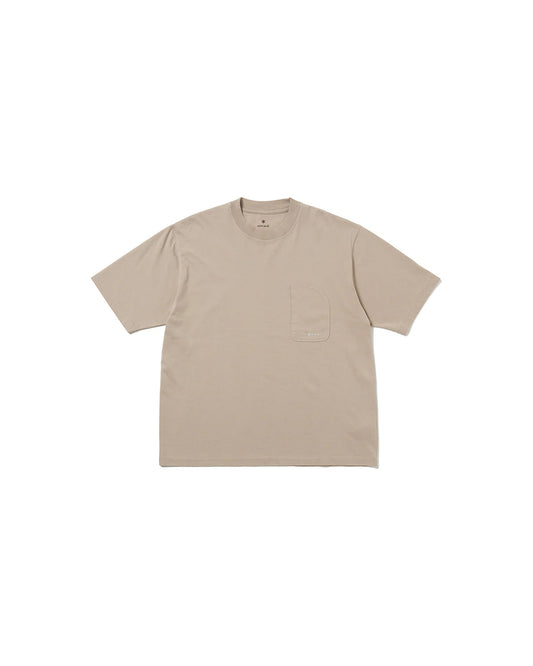 Snow Peak OG Mercerized T-Shirt Beige front