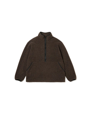 Snow Peak Recycled Wool Boa Pullover Dark Brown