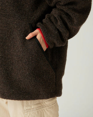 Snow Peak Recycled Wool Boa Pullover Dark Brown