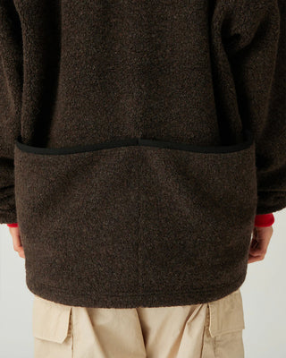 Snow Peak Recycled Wool Boa Pullover Dark Brown