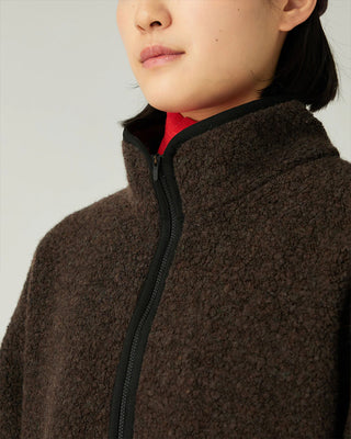 Snow Peak Recycled Wool Boa Pullover Dark Brown