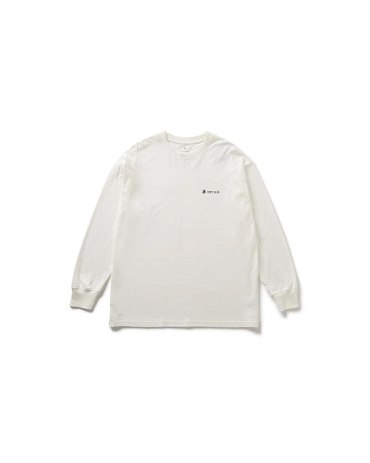 Snow Peak Soft Cotton Relaxed Logo L/S T-Shirt Off White