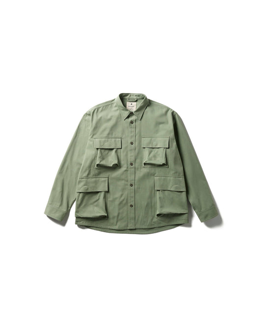 Snow Peak Takibi Herringbone Shirt Jacket Foliage