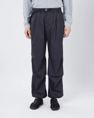 Snow Peak U.L. Double Weave Pants Black on model 2