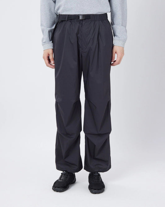 Snow Peak U.L. Double Weave Pants Black on model 2