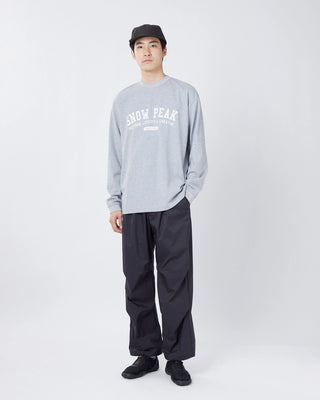 Snow Peak U.L. Double Weave Pants Black on model 1