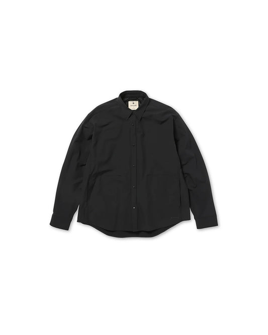 Snow Peak Water-Repellent Stretch Shirt Black