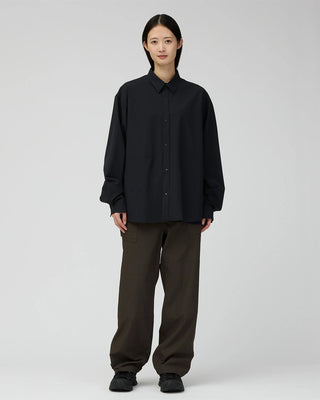 Snow Peak Water-Repellent Stretch Shirt Black