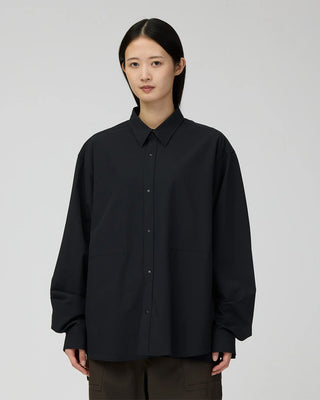 Snow Peak Water-Repellent Stretch Shirt Black