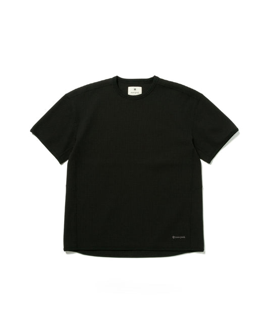 Snow Peak Dry Waffle T-Shirt Black