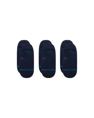 Stance Icon No Show 3 Pack Dark Navy