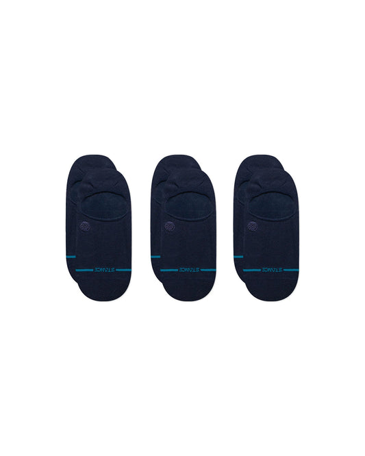 Stance Icon No Show 3 Pack Dark Navy