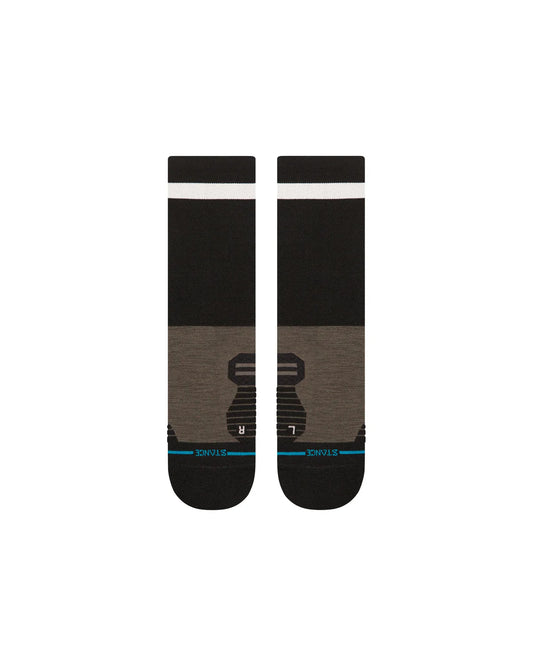 Stance Take Yur Time Light Wool Crew Washed Black