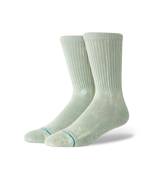 Stance Icon Dyed Crew Sea Green