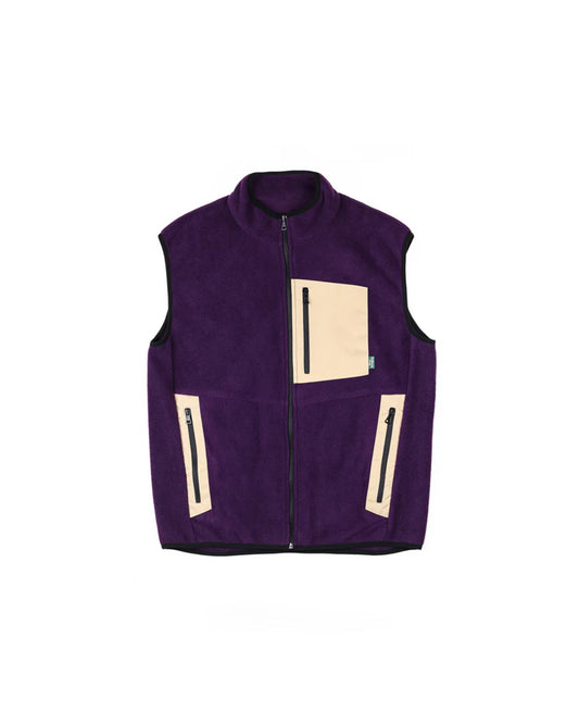 Stay Hungry Smoothie Fleece Vest Purple