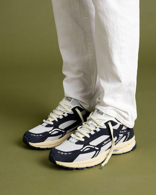 The Mercer Brand The Re-Run Vintage Suede Navy