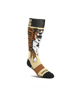 Thirtytwo Signature Merino Sock Black / Brown