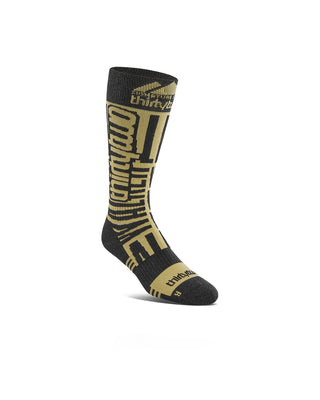 Thirtytwo Signature Merino Sock Black / Tan