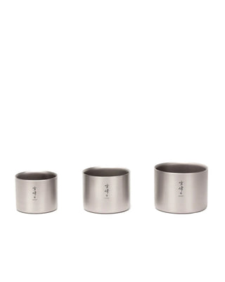 Snow Peak Titanium Double Wall Stacking Mugs M300