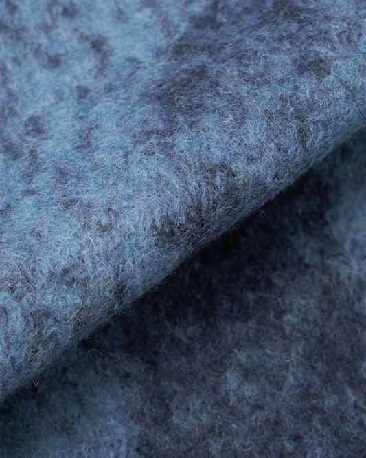 Universal Works Cardigan Cloud Camo Knit Blue