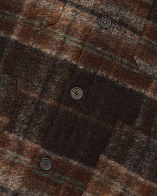 Universal Works Cardigan Pino Wool Fleece Brown