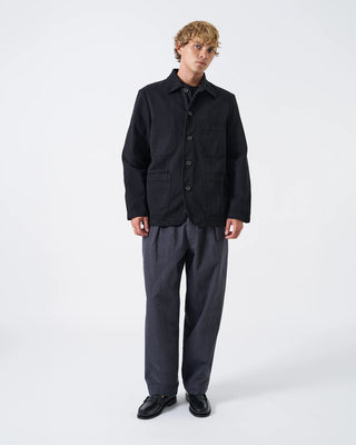 Universal Works OG Bakers Jacket Dexter Twill Black