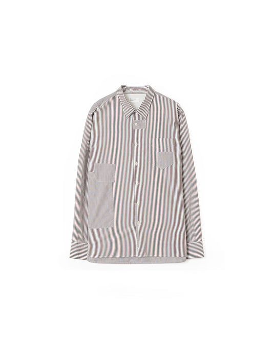 Universal Works Patched Shirt Queens Cotton Brown