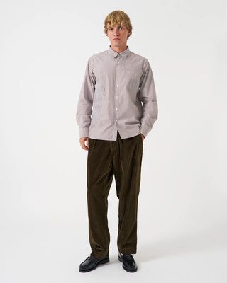 Universal Works Patched Shirt Queens Cotton Brown