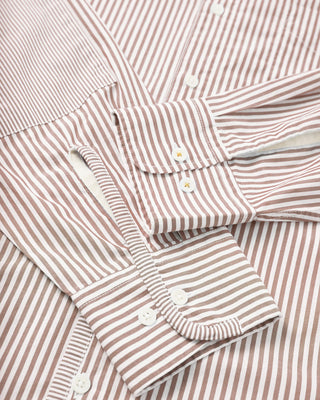 Universal Works Patched Shirt Queens Cotton Brown