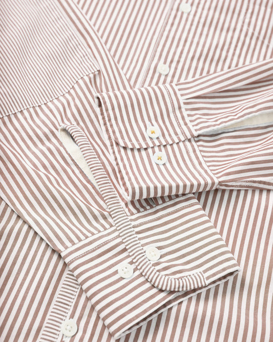 Universal Works Patched Shirt Queens Cotton Brown