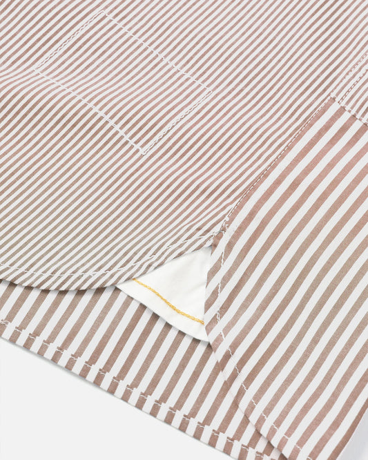 Universal Works Patched Shirt Queens Cotton Brown