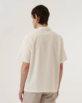 Universal Works Road Shirt Dot Waffle Ecru