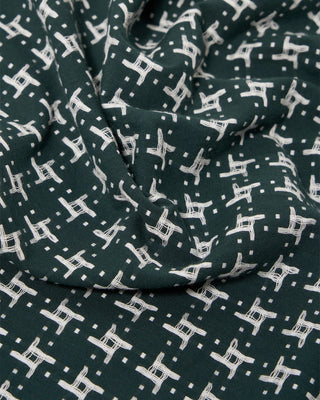 Universal Works Road Shirt Rhodes 8 Cotton Green / White