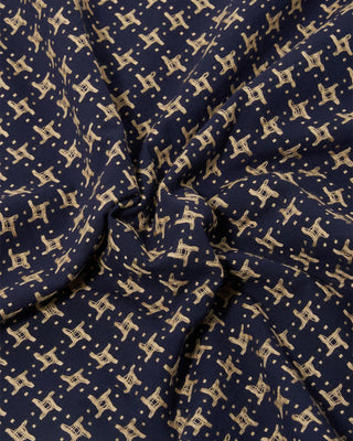 Universal Works Road Shirt Rhodes 8 Cotton Navy / Sand