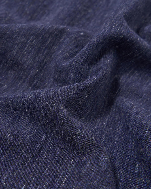 Universal Works Road Shirt Sido Linen Mix Navy