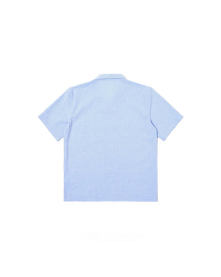 Universal Works Road Shirt Sido Linen Mix Sky Blue
