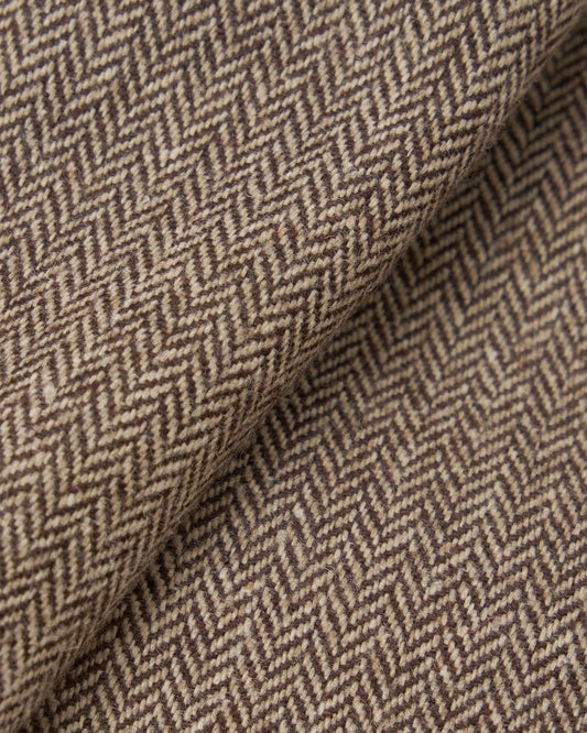 Universal Works S130 Jacket Wool Herringbone Brown