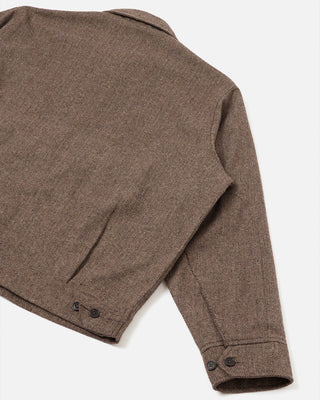 Universal Works S130 Jacket Wool Herringbone Brown