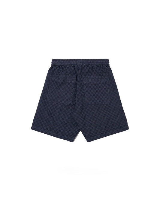 Universal Works Simple Short Dot Waffle Navy