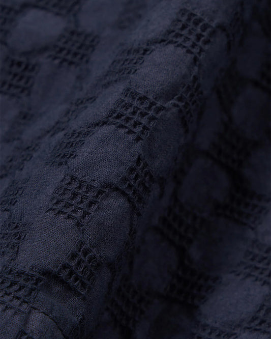 Universal Works Simple Short Dot Waffle Navy