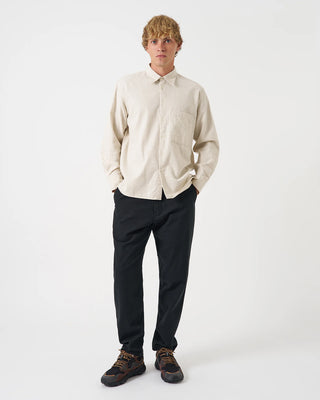 Universal Works Square Pocket Shirt Brushed Flannel Ecru