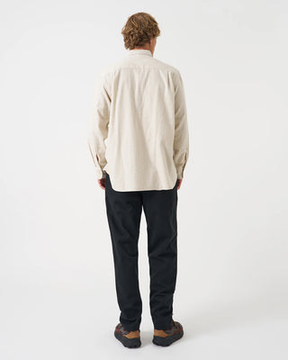 Universal Works Square Pocket Shirt Brushed Flannel Ecru