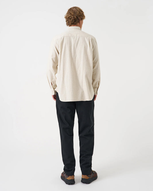 Universal Works Square Pocket Shirt Brushed Flannel Ecru