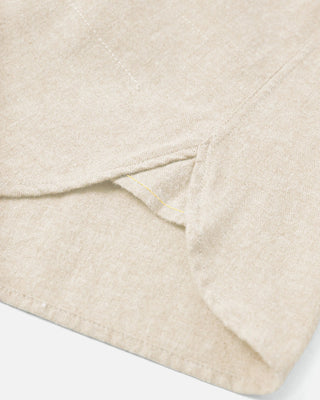 Universal Works Square Pocket Shirt Brushed Flannel Ecru