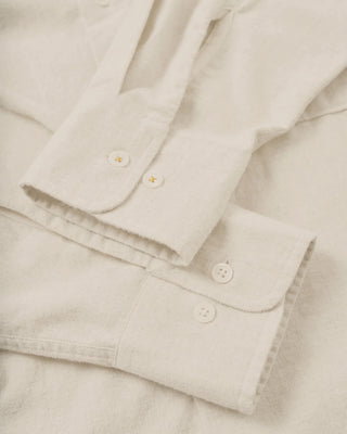 Universal Works Square Pocket Shirt Brushed Flannel Ecru