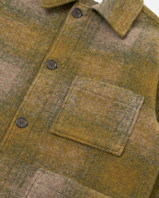 Universal Works Tag Jacket Techno Melton Check Olive