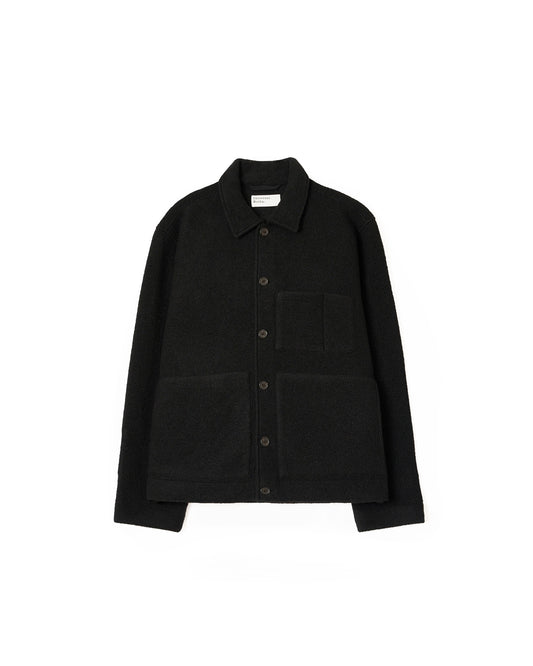 Universal Works Uniform Jacket Wool Fleece Black